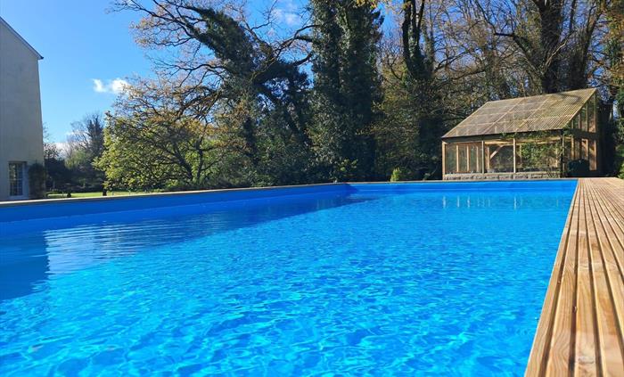 Our outdoor swimming pool is perfect for summer family gatherings, or for those brave souls who like a cold dip in the winter months! It's raised abov